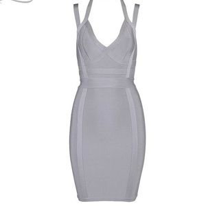 Gray Bandage Dress